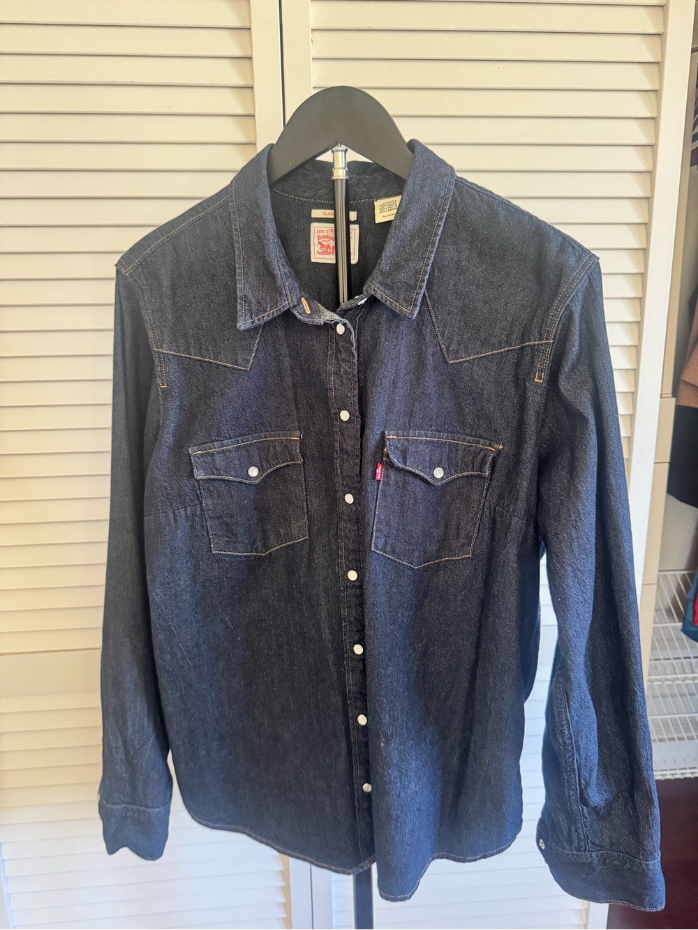 Levi's Dark Indigo Denim Button-Down Shirt